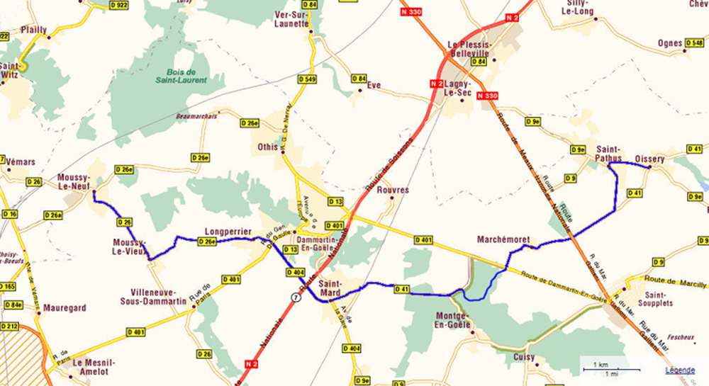 Parcours semi-marathon