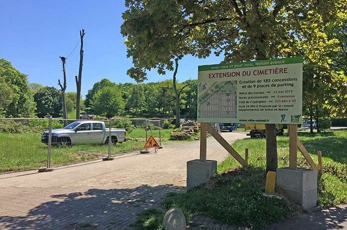 Noisiel ► L&rsquo;extension du cimetière bientôt réalisée