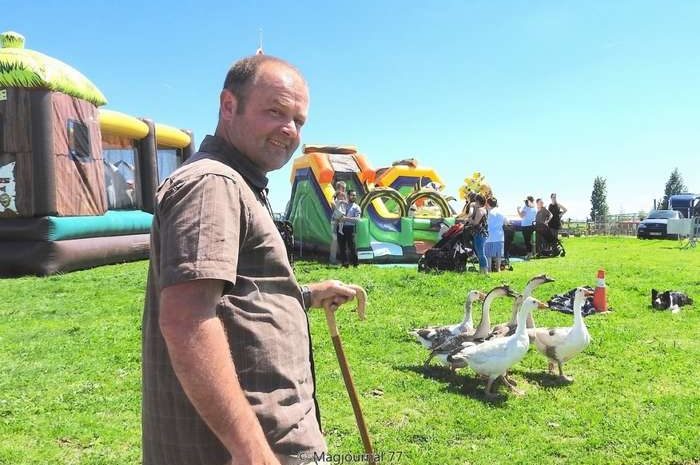 Claye-Souilly ► Terre de Brie : Serge et son border collie, Holly, ont conduit les oies et les moutons [Vidéo]