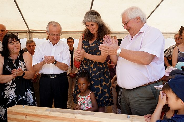 Juilly ► La médiathèque en bois va voir le jour : première poutre