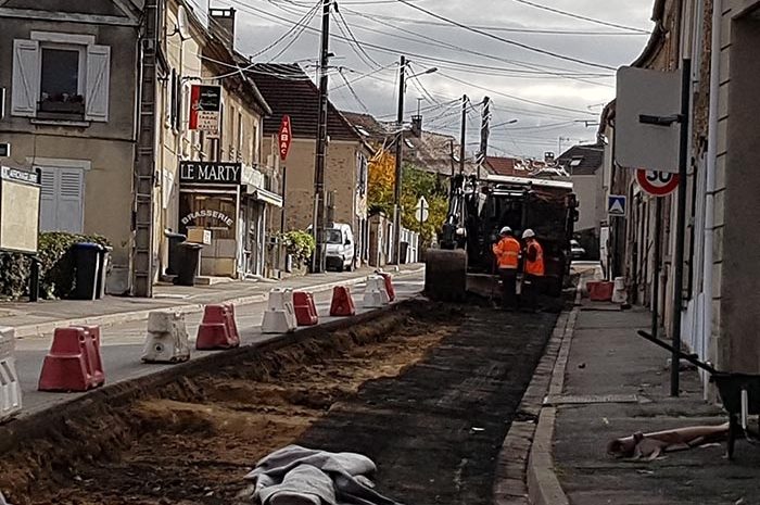Nanteuil-lès-Meaux ► La chaussée rénovée rue Pasteur et rue Galliéni