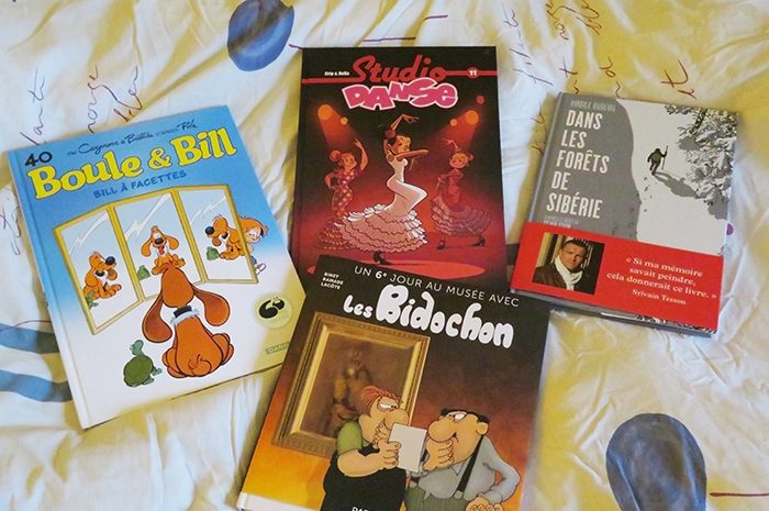Idées de lecture ► BD : Sylvain Tesson, Boule et Bill, Les Bidochon, le programme est varié et instructif