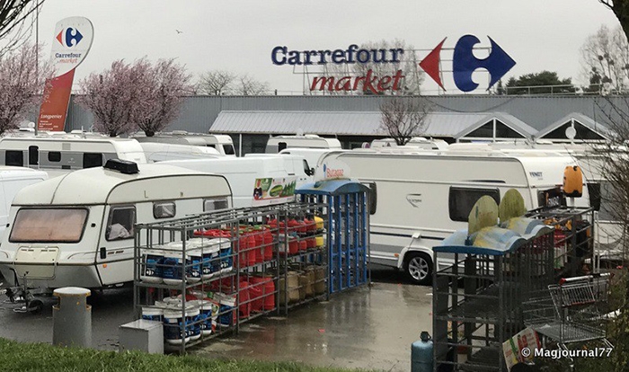 Les caravanes déjà installées l'année dernière