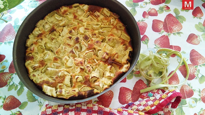 La petite recette du week-end ► Un dessert de saison : le clafoutis à la rhubarbe