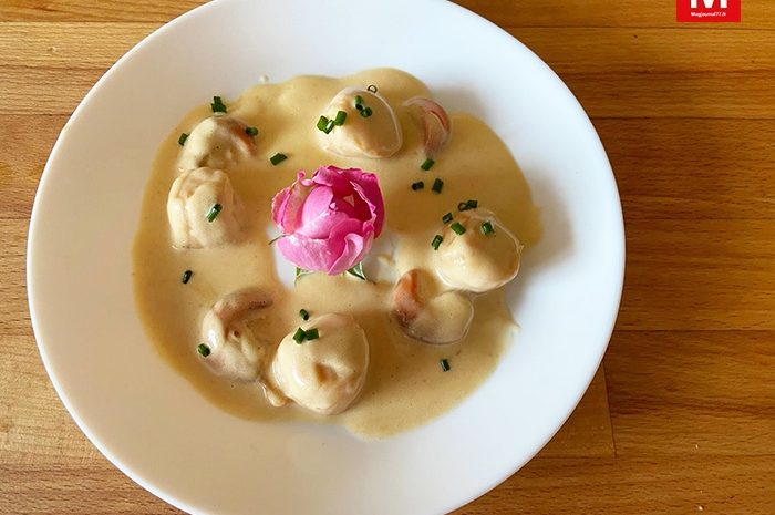 La petite recette du week-end ► Les Saint-Jacques à la rose, « en sa plus verte nouveauté » par JED
