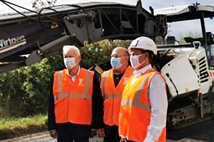 Seine-et-Marne ► Routes vertes : un chantier innovant avec un revêtement 100% écologique