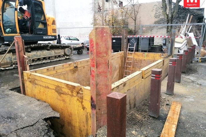 Meaux ► Enterrement des bornes à déchets : la Ville teste le procédé 