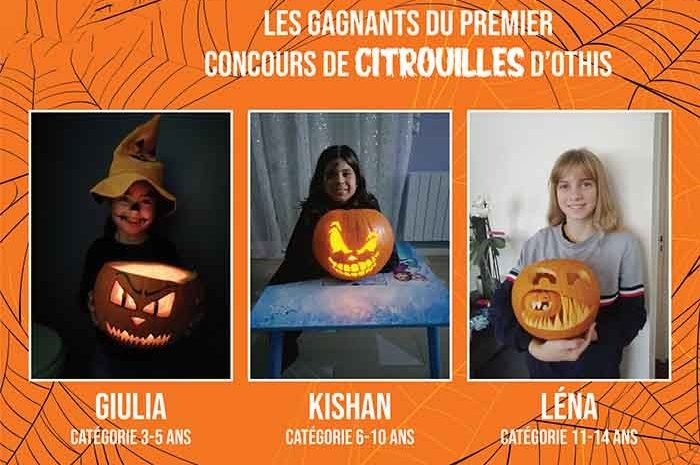 Othis ► La Ville a proposé le premier concours de citrouilles d’Halloween : les gagnants