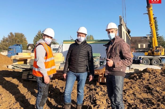 Montry ► [Vidéo] La première et unique maison à ossature bois a été montée aux Vergers du Lochy 