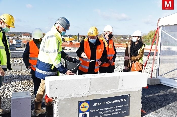 Courtry ► Première pierre : le supermarché Lidl ouvrira au printemps
