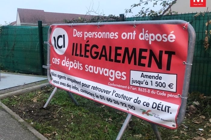 Claye-Souilly ► La pose de banderoles a fait baisser le nombre de dépôts sauvages