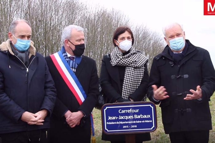 Boutigny ► [Vidéo] Le carrefour de la Cantine, sur la départementale 228, baptisé Jean-Jacques Barbaux
