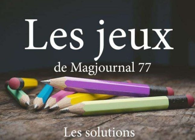 Les jeux du mensuel N°36 ► Les solutions