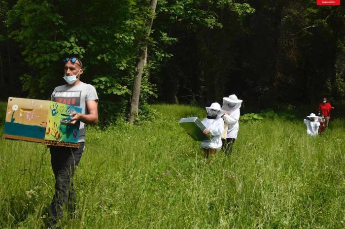Quincy-Voisins ► [Vidéo] Les enfants ont fabriqué des ruches pour la commune