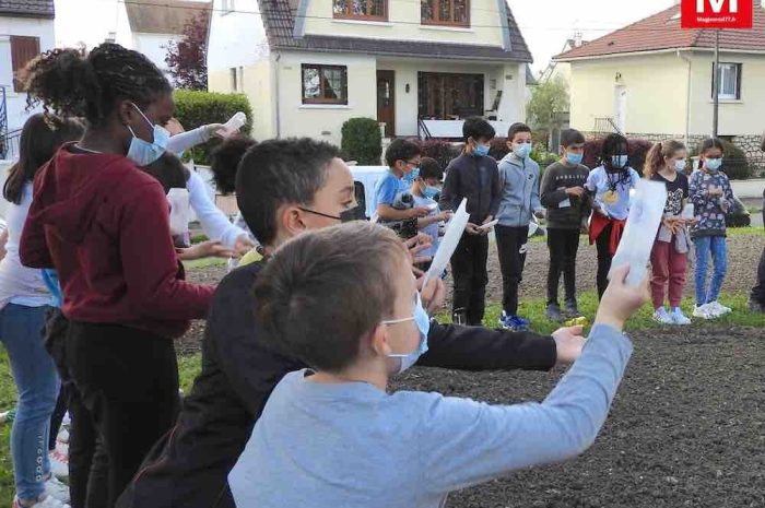 Villeparisis ► [Vidéo] Les écoliers ont semé des graines pour fleurir la voie Lambert 