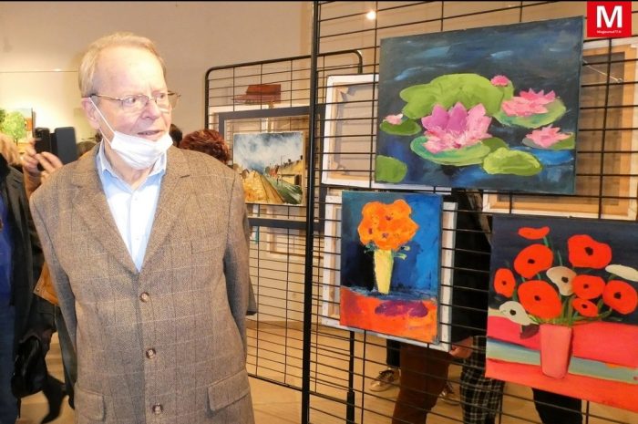 Poincy ► [Vidéo] Exposition : Bernard Petetin, atteint d&rsquo;Alzheimer, montre un parallèle avec l&rsquo;évolution picturale et la maladie