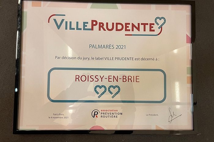 Roissy-en-Brie ► La ville est labellisée « Ville prudente »