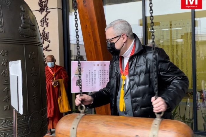 Bussy-Saint-Georges ► [Vidéo] La cloche du bonheur a sonné pour l’entrée dans l’année du tigre 