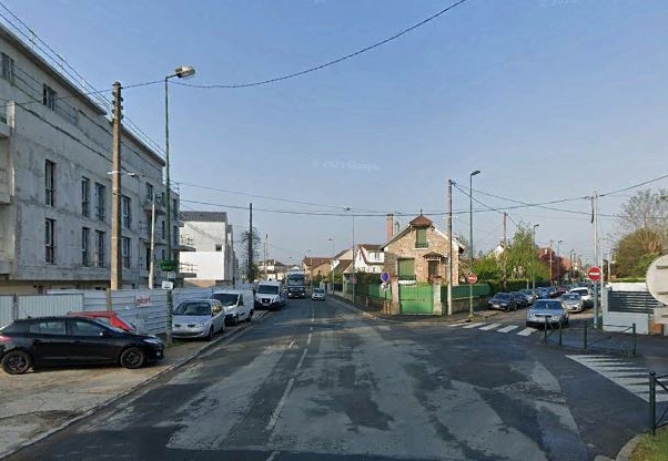 La rue de Torcy à Vaires-sur-Marne