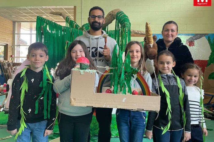 Montévrain ► [Vidéo] Au centre de loisirs : les enfants ont monté leur char de toutes pièces pour le carnaval