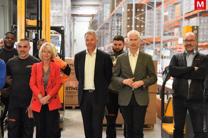 Législatives ► 5e circonscription : Franck Riester et Patricia Lemoine ont visité la plate-forme logistique Stihl à Quincy-Voisins