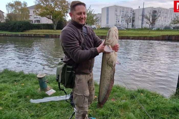 Meaux ► [Vidéo] Marius a pêché un silure d&rsquo;un mètre 