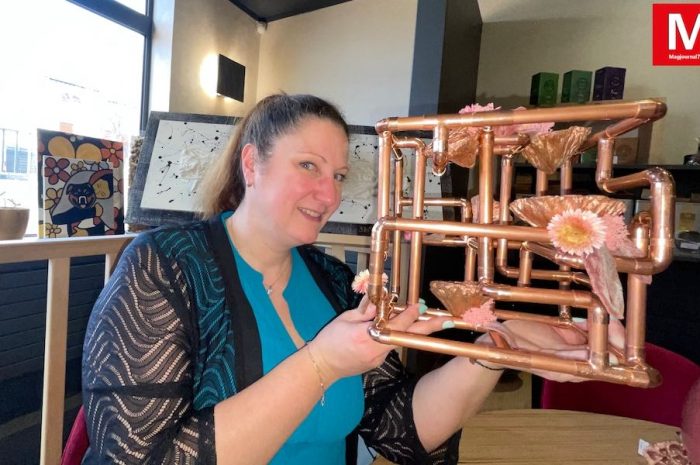 Chelles ► [Vidéo] L’artiste florale, Cindy Gunther, a exposé ses œuvres au restaurant Le 150