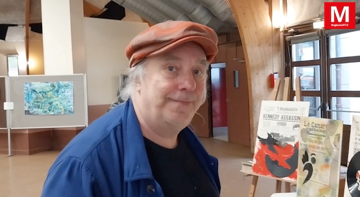 Lizy-sur-Ourcq : A la fête du printemps : l'artiste, Jean Payen, a exposé ses œuvres engagées 