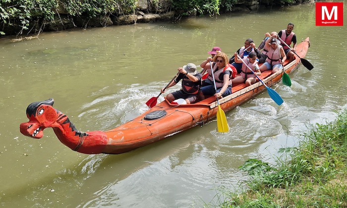 Lizy-sur-Ourcq  ► [Vidéo] Fête du canal : de la route d&rsquo;Echampeu au pont suivant, il fallait vivre l&rsquo;aventure d&rsquo;un viking conquérant, en drakkar-canoë