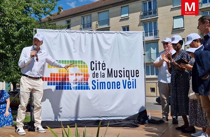 Meaux ► [Vidéo] Place Henri-IV : la cité de la musique a joué ses premières notes et dévoilé son logo