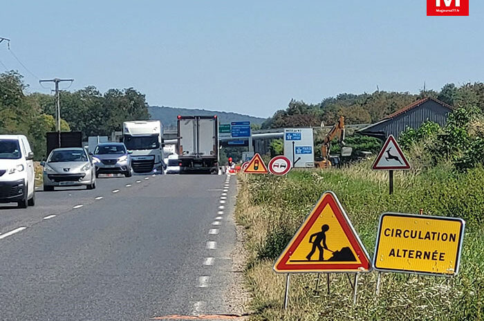 Saint-Jean-les-Deux-Jumeaux ► [Vidéo] Travaux : un giratoire va sécuriser l’accès à l’autoroute A4 et la sortie
