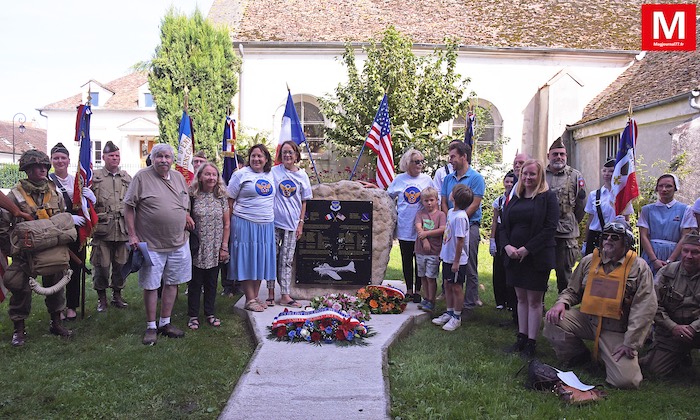 Villeroy ► [Vidéo] Les familles de l’équipage du bombardier américain abattu en 1943 ont commémoré les 80 ans de l’événement