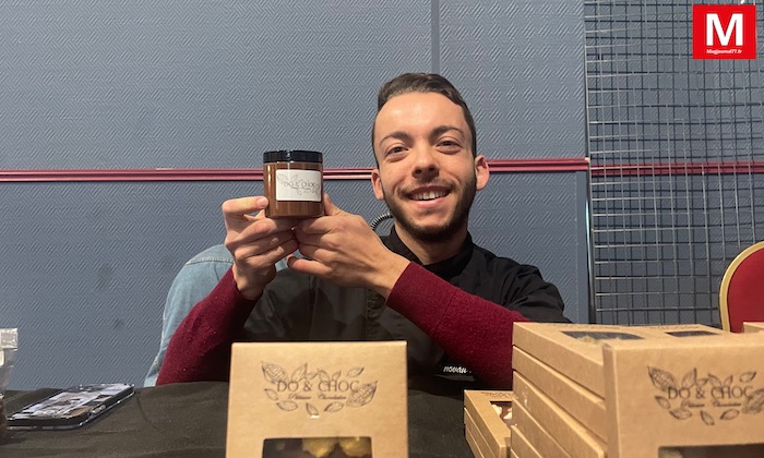 Courtry ► [Vidéo] Salon du chocolat : Donovan Richard a fait découvrir sa pâte à tartiner sans huile et sucre ajouté 