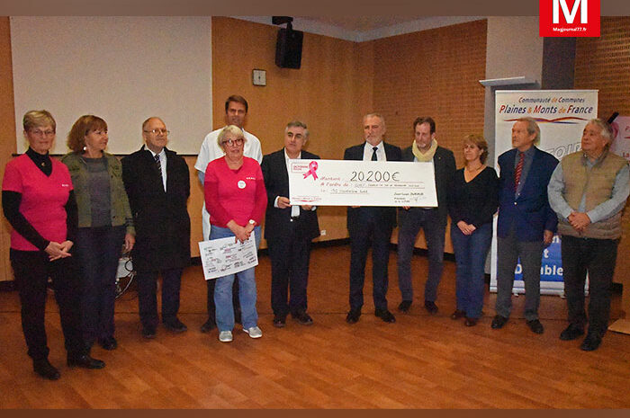 Meaux ► [Vidéo] La communauté de communes Plaines et Monts de France a remis un chèque de 20 200 euros pour la recherche clinique du Grand Hôpital de l’Est francilien