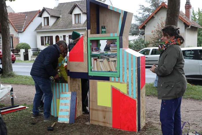 Mitry-Mory - Opération boîtes à livres : un nouvel équipement a été fabriqué par les habitants