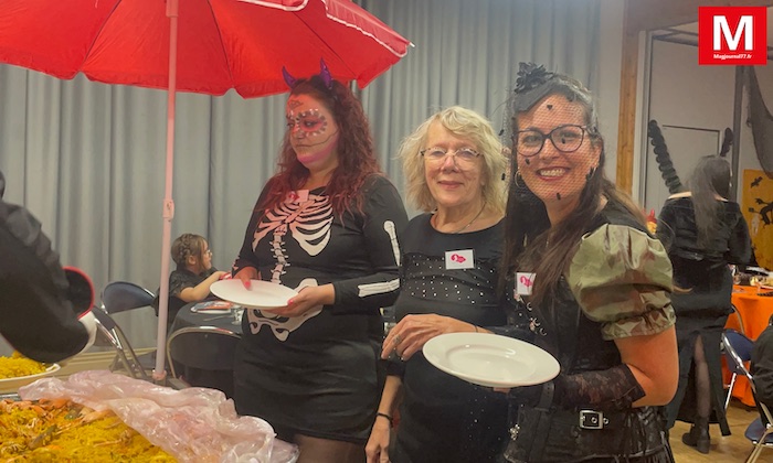Villevaudé  [Vidéo] - Bal d’Halloween : vampires et sorcières affamés ont avalé une paëlla avant d'envahir la piste de danse 
