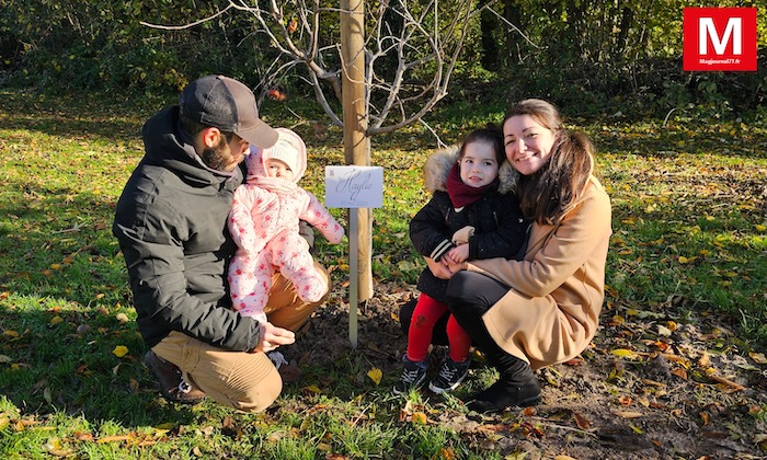 Monthyon ► [Vidéo] C’était une première pour l’opération « Une naissance, un arbre » : dix végétaux ont été plantés