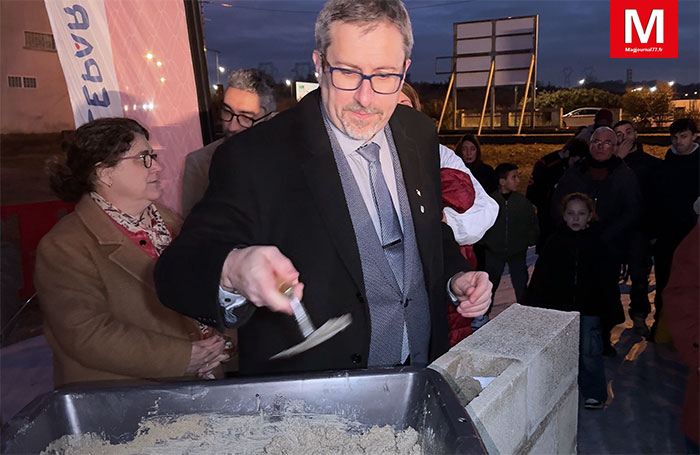 Villeparisis ► [Vidéo] Première pierre : la construction du futur gymnase a été lancée officiellement