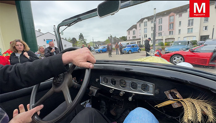 Othis [Vidéo] - Rassemblement de véhicules anciens : Les Vieux Pistons du 77 ont pris possession de la place de la Révolution