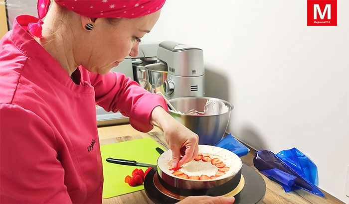Bailly-Romainvilliers [Vidéo] - Première pâtisserie vegan de Seine-et-Marne : Virginie Rousselle confectionne ses gâteaux végétaux et raisonnés