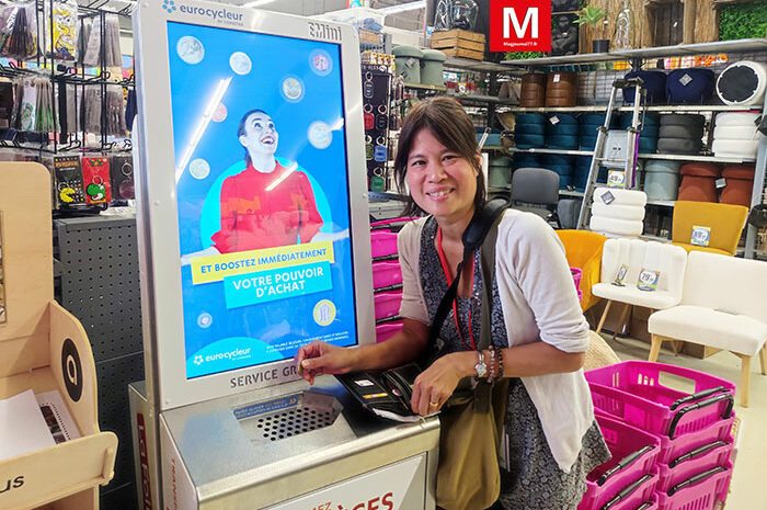 Chanteloup-en-Brie ► [Vidéo] Bornes à monnaie Eurocycleur de Coinstar : les petites pièces se transforment en bons d’achat