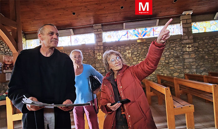Croissy-Beaubourg [Vidéo] - Les carreaux de l’église sont remplacés par des vitraux figurant des scènes bibliques